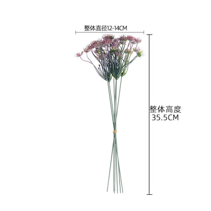 Realistic Green Nine-Pronged Claw Flower Artificial Plant for Wedding Decoration - Beautiful Craftsmanship for Home Decor YC1112