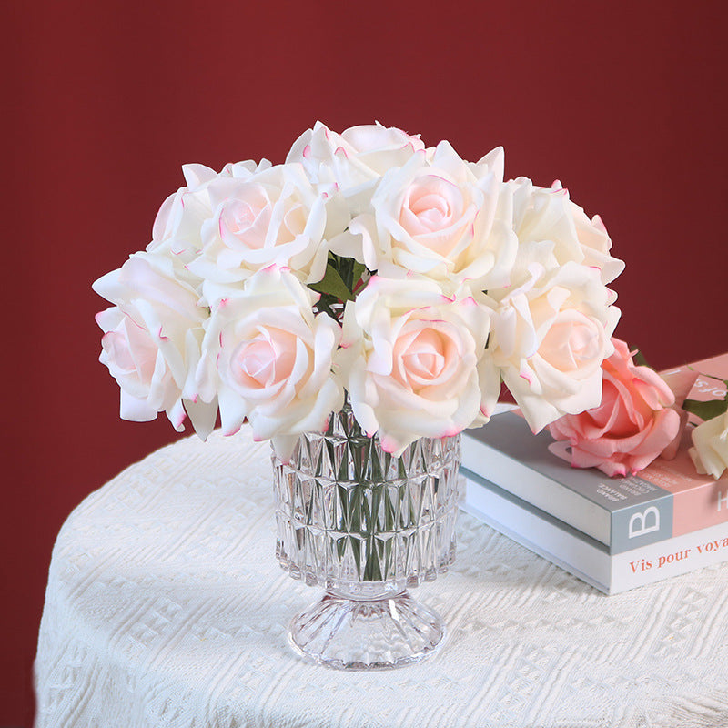 Luxurious Touch Moisturizing Artificial Rose Bouquet - Exquisite Floral Arrangement for Photographers and Elegant Home Décor