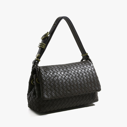 Chic Handwoven Tote Bag for Women Autumn Winter Designer Handbag for Everyday Use Unique Fashion Statement