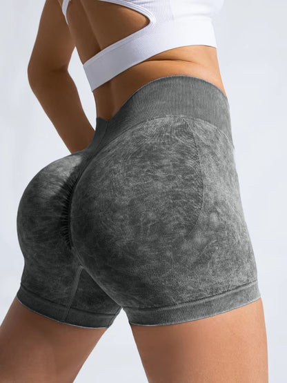 High Waisted Quick Dry Breathable Yoga Shorts for Women Figure Flattering V Waist Design for Running Fitness and Everyday Active Wear