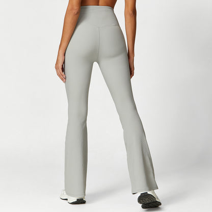 Seamless Support Cross Back Bra and High Waisted Comfort Wide Leg Pants Effortless Style and Comfort for Every Occasion