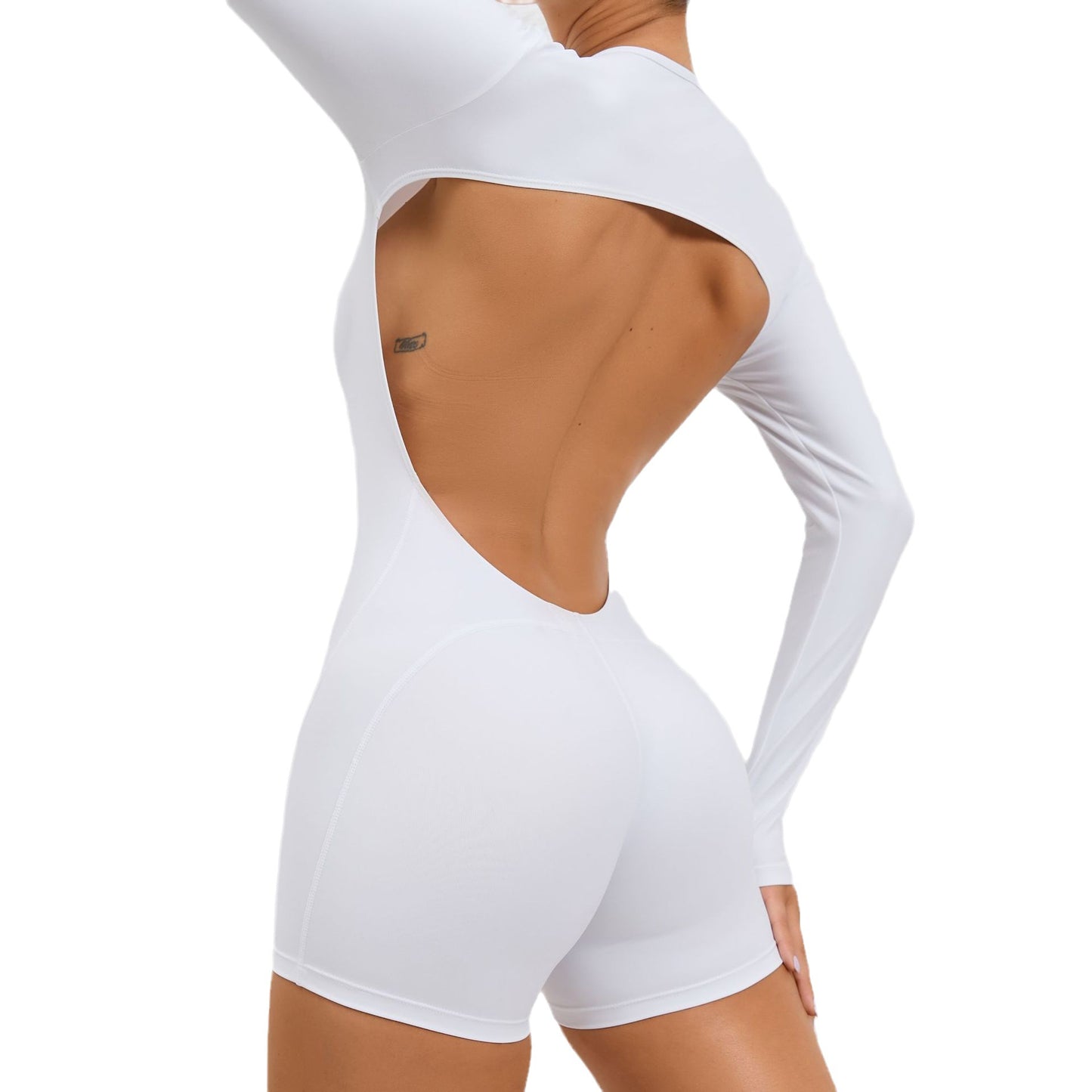 Cutout Back Bodysuit Yoga Outfit for Women Quick Dry Breathable Fitness Wear That Shapes and Lifts Your Curves