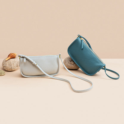 Elegant Vintage Inspired Crossbody Bag Made from Leather Versatile Casual Dumpling Style Shoulder Bag for Summer