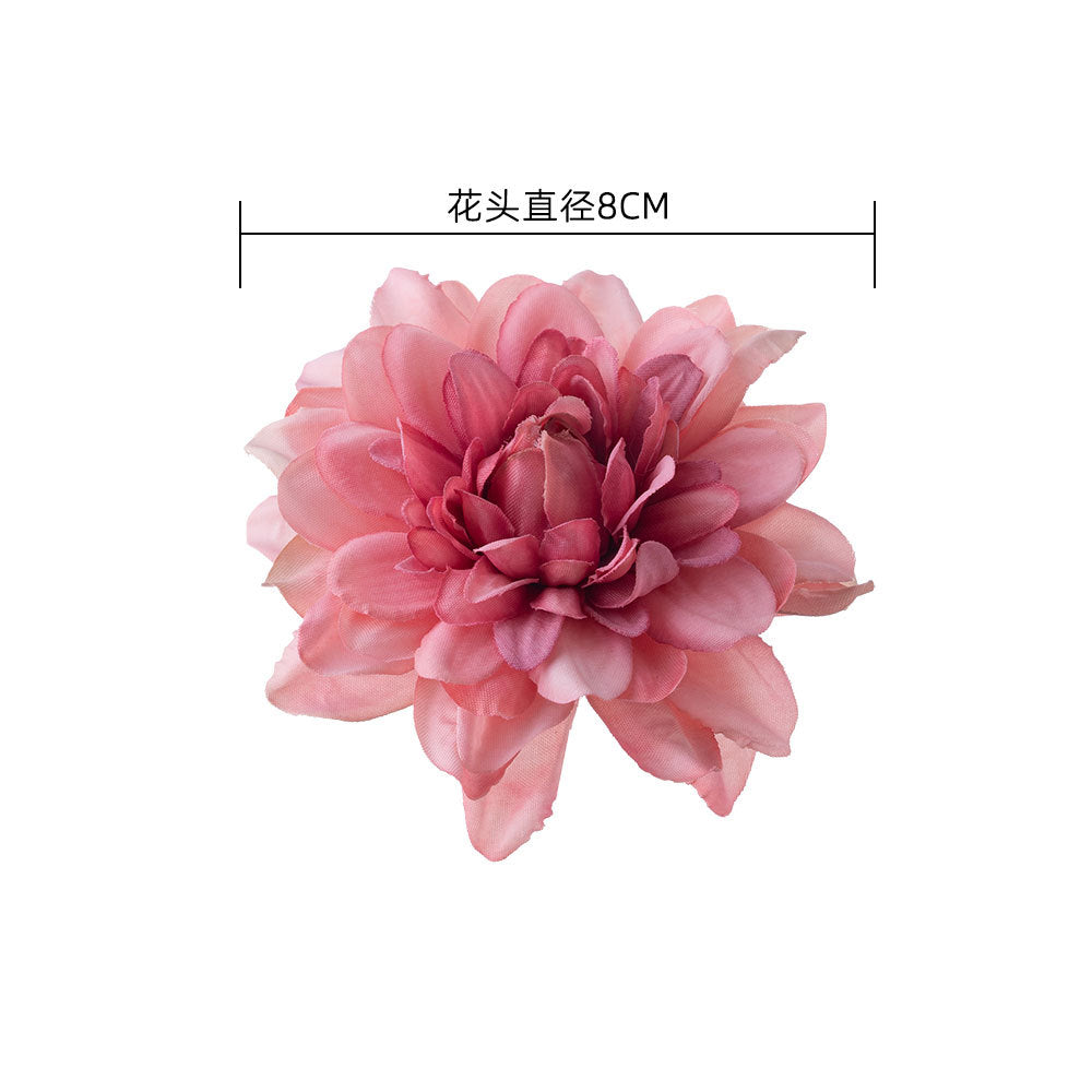 Realistic Morning Mist Dahlia Flower Head - Beautiful Fake Green Plant for Wedding Decorations, Home Décor, and Special Events - Model MW07304