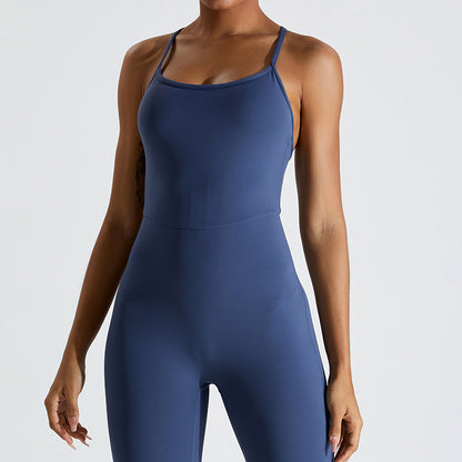 Quick Drying Women's Backless Bodysuit for Yoga Dance and Fitness Slimming Supportive and Fashion Forward Activewear