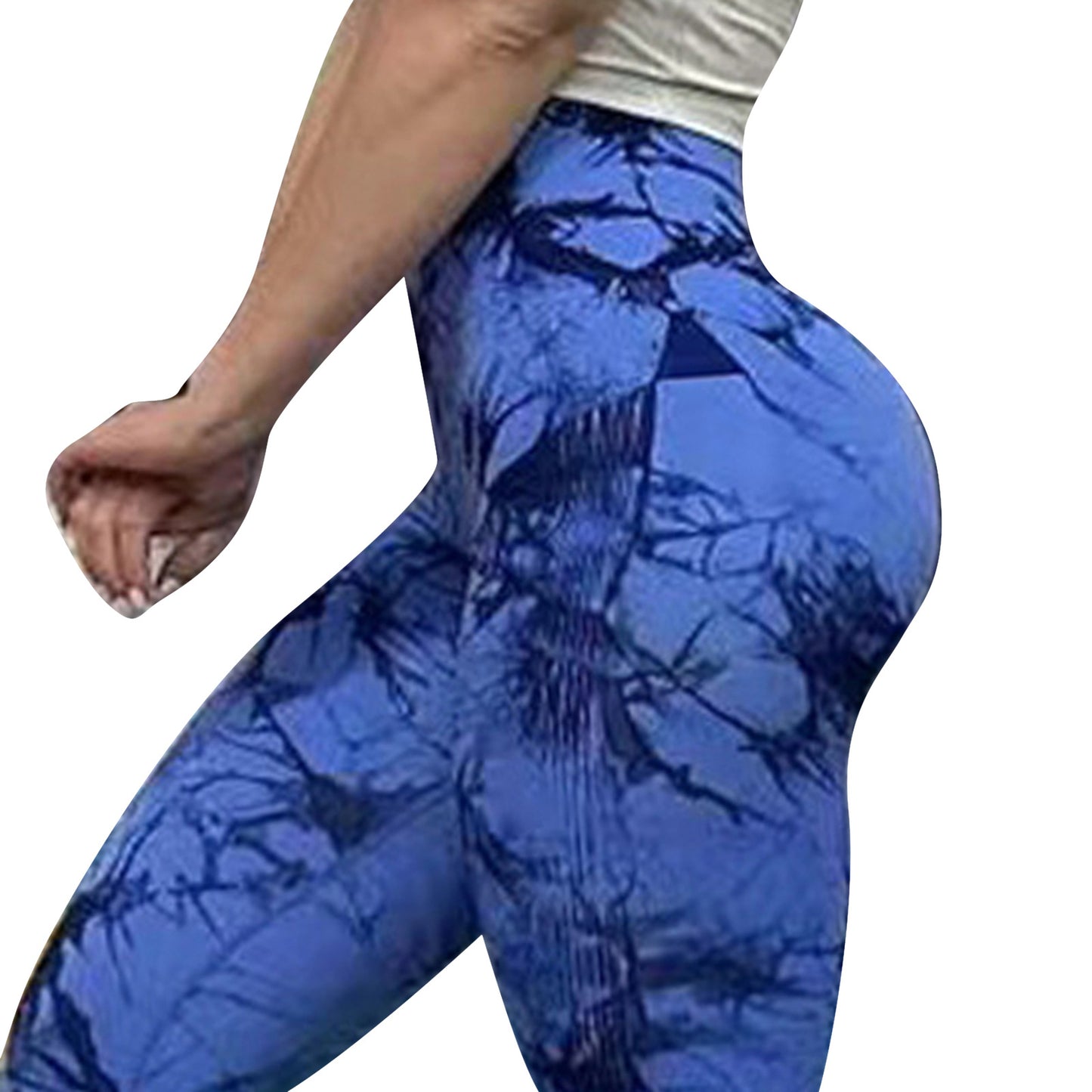 Seamless High Waisted Tie Dye Peach Yoga Leggings for Women Tummy Control Butt Lifting and Breathable Fitness Pants for Running and Active Workouts