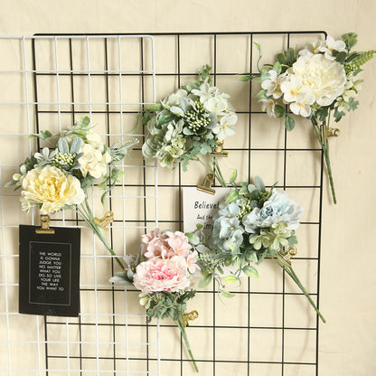 Realistic Artificial Flower Plant Decoration for Weddings – INS Style Faux Floral Wall with Stunning Roses – Perfect for Home, Parties, and Events – Model MW66778