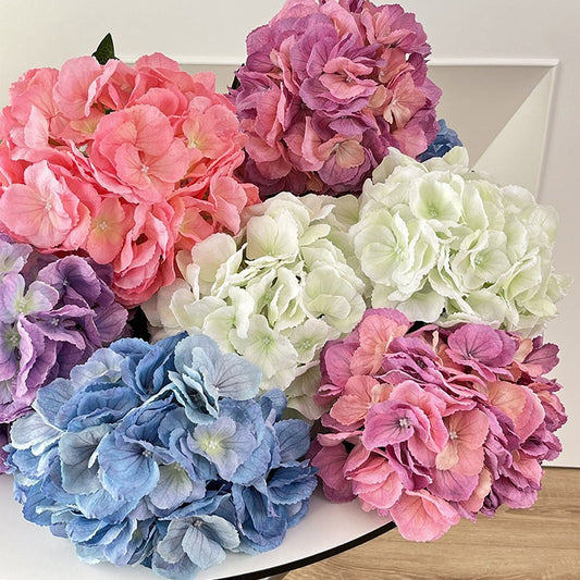 Realistic 3D Printed Diana Hydrangea - 85cm Tall, 144 Oversized Flower Heads for Stunning Floral Arrangements - Perfect for Home Décor, Weddings, and Events