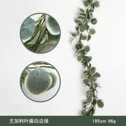 Realistic Eucalyptus Leaves and Vines Home Decor - Ideal for Weddings and Event Displays, Lifelike Faux Plants for a Touch of Nature