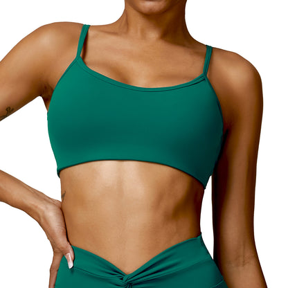 Backless Yoga Sports Bra with Supportive Design for Outer Wear Shaping and Comfortable Fitness Sessions Model 8528