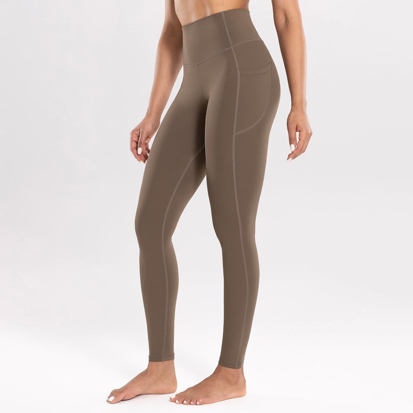 High Waisted Yoga Pants for Women Seamless Quick Dry and Pocketed Running Fitness Leggings for Comfort and Performance