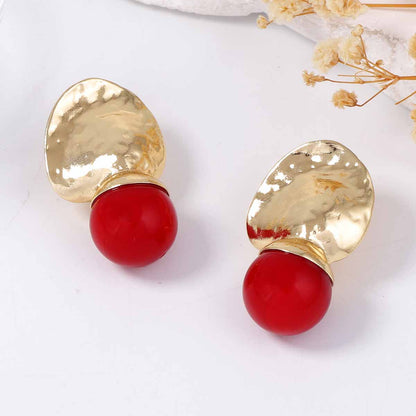 Chic Vintage-Inspired Alloy Shell Drop Earrings - Unique Lightweight Design for Effortless Elegance