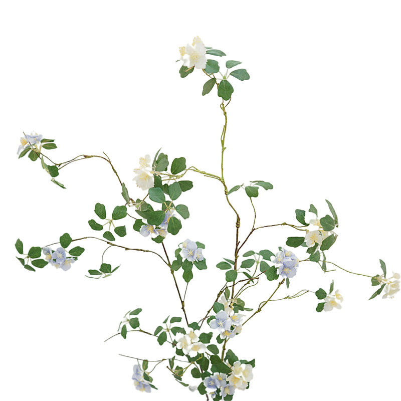 Realistic Artificial Flower Vine - Natural Dried Floral Arrangement with Cherry Blossom Accents for Home Décor, Wedding Styling, and Photography Props