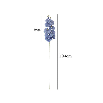 Single Stem European-Style 9-Head Faux Orchid Flower – Elegant Home Decor for Dining Tables, Weddings, and Celebrations – Perfect for Lasting Beauty and Low Maintenance