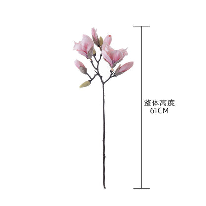 Single Stem Magnolia Flower – Stunning INS-Style Artificial Floral Home Decor for Weddings and Celebrations – GF15336