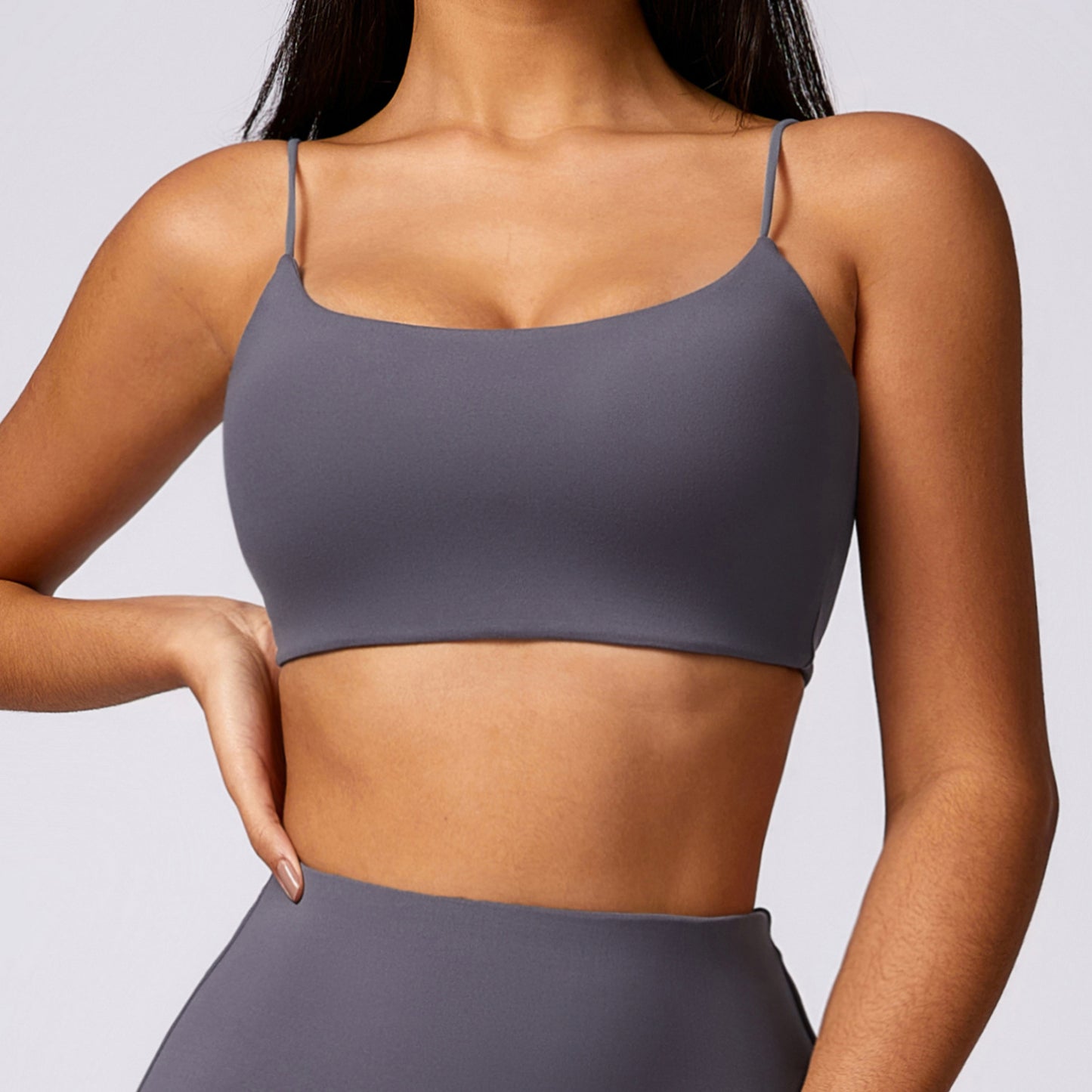 Backless Yoga Sports Bra and Top Versatile Workout Wear for Running and Fitness Model 8580