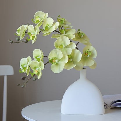 Luxury Orchid Faux Flower Arrangement for Home Décor - Soft Touch, Moisture-Resistant, Elegant Centerpiece for Dining Tables and Sophisticated Floral Displays