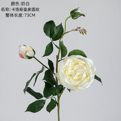 Elegant Single Stem Artificial Rose - Perfect Home Décor and Wedding Bouquet for Ceremony Aisles, Flower Walls & Event Styling - DY1-1404