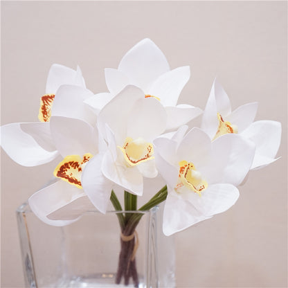 Quality Touch Orchid Bouquet - Realistic Artificial Flower Arrangement for Elegant Table Decor, Bathroom Decorations, and Stunning Event Centerpieces