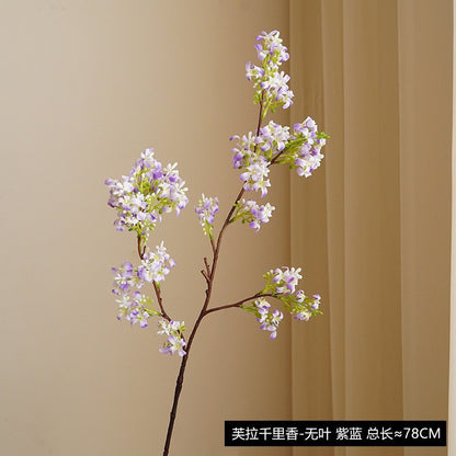 Lifelike Artificial Plant Leaves and Branches for Home Décor - Perfect for Stylish Vase Arrangements and Living Room Accents