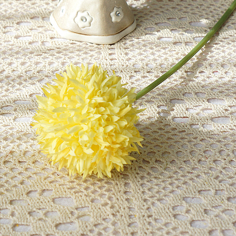 Lifelike Faux Fluffy Dandelion Ball Decorative Floral Arrangement - Perfect for Home, Weddings, and Photography