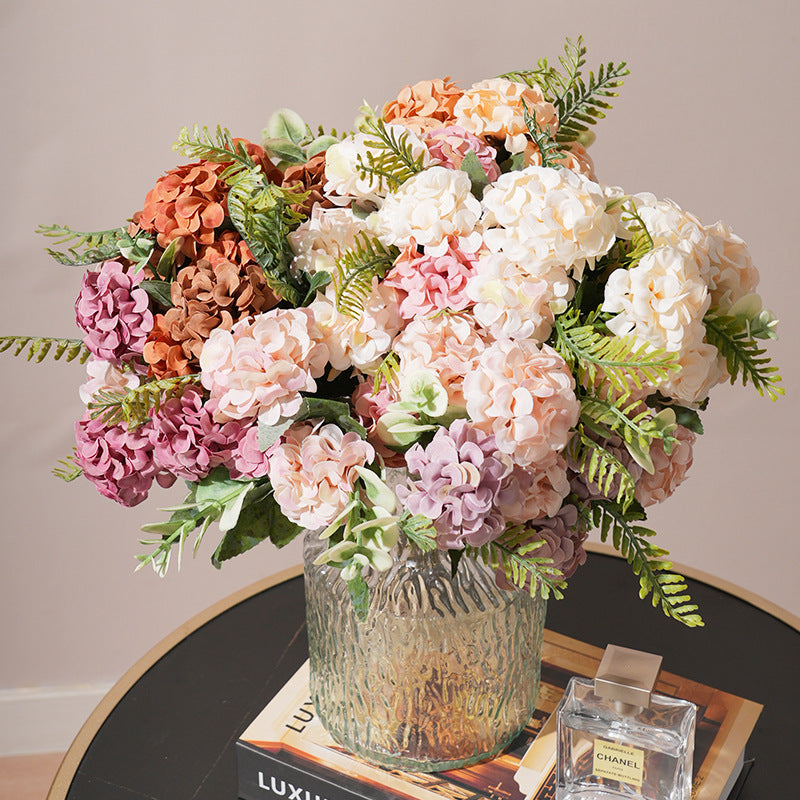 Elegant European-Style Artificial Hydrangea Flowers for Wedding Decorations - Perfect Table Centerpieces and Photography Props