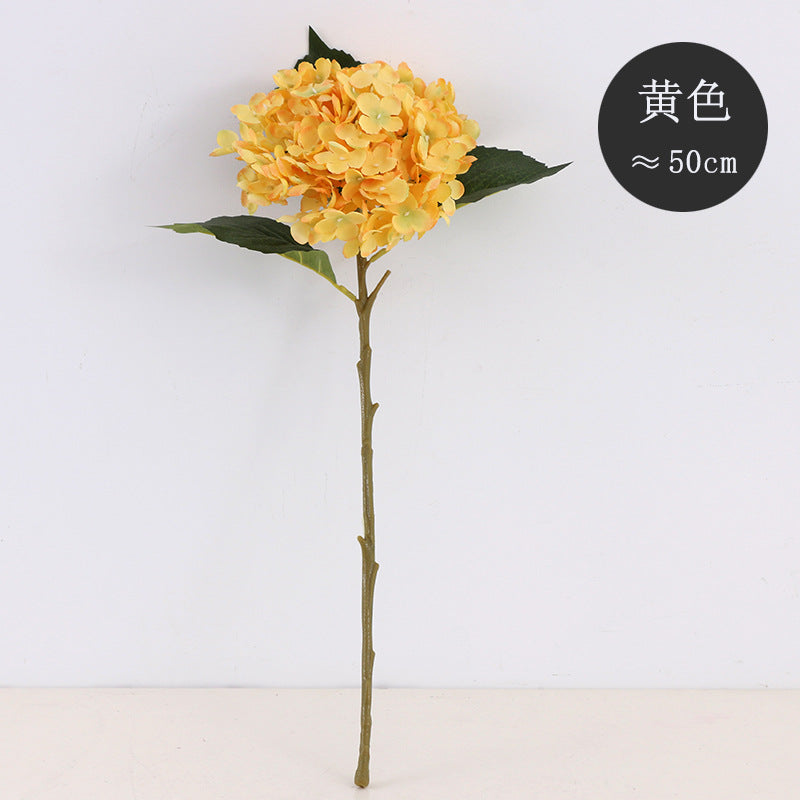 Realistic Gradient Hydrangea Stem - 11-Branch Faux Flower for Stunning Wedding and Home Decor, Perfect for DIY Creations