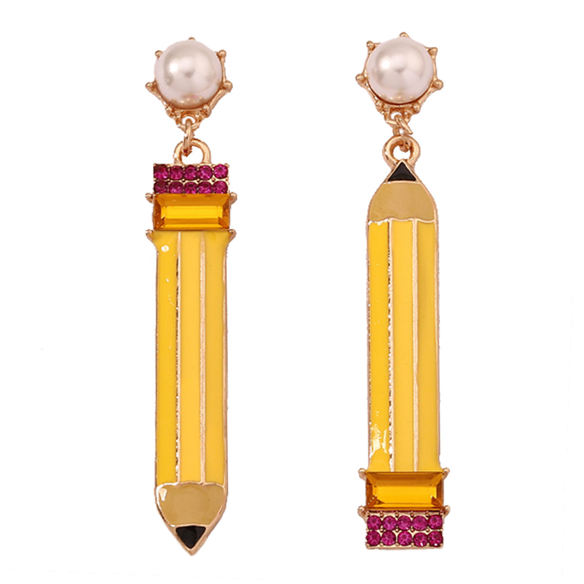 Unique Vintage-Inspired Geometric Alloy Drop Oil Earrings with Pearl Accents - Stylish Casual Statement Jewelry for Every Occasion