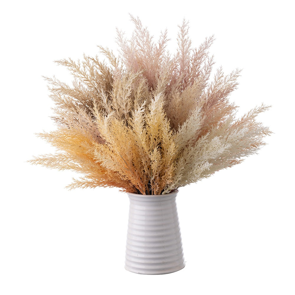 Elegant 5-Head Artificial Pine Needle Greenery for Weddings – Stylish INS-Inspired Faux Floral Decor (Model MW53002)