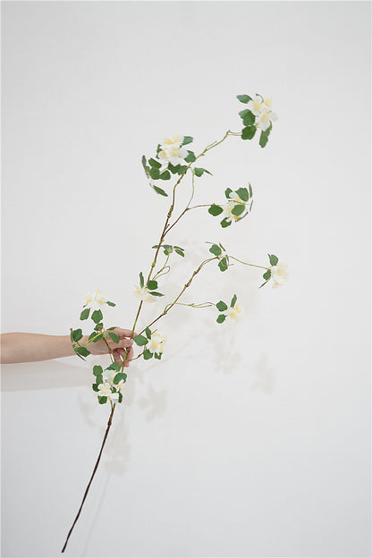 Realistic Artificial Flower Vine - Natural Dried Floral Arrangement with Cherry Blossom Accents for Home Décor, Wedding Styling, and Photography Props