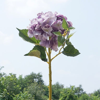 Single Stem California Hydrangea Faux Floral Decoration - Perfect for Home Decor, Weddings, and Special Occasions