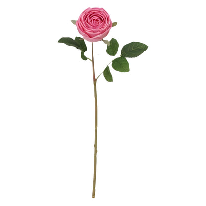 Realistic Faux Royal Rose – Stunning Single Artificial Silk Flower for Valentine's Day, Weddings, and Home Decor – Perfect Accent Piece for Living Room and Special Occasions