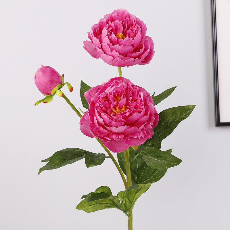 Elegant Faux Peony and Lotus Decorative Flowers for Living Room - Stylish Home Décor with Silk Peony Arrangements