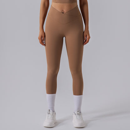 High Waisted Elastic Workout Leggings for Running and Yoga Butt Lifting Quick Dry and Sculpting Fitness Pants