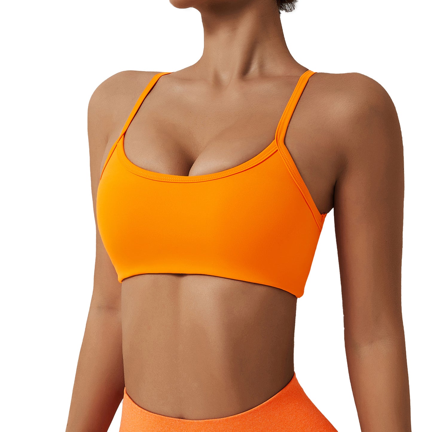 Quick Dry Yoga Bra with Back Design Soft and Comfortable Sports Bra for Running and Yoga 8045