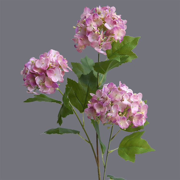 Lifelike Hydrangea Faux Flowers – Triple-Head Design for Fresh Home Décor, Hotel Arrangements, and Stunning Photography Props