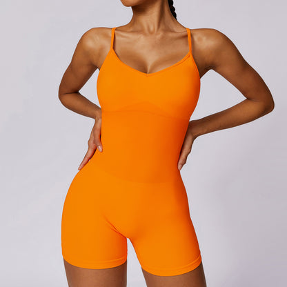 Seamless High Performance Women's Yoga Bodysuit Sculpting High Elastic Fitness Wear for Comfort and Style