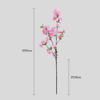 Elegant 95cm Realistic Fake Cherry Blossom Branch - Perfect for Mall Decorations, Event Planning, and Home Decor