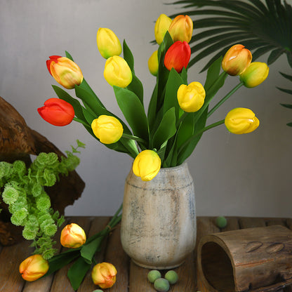 Elegant Artificial Tulip Flowers for Home Decor - Perfect for Tables, Cafes, and Photo Props - Lifelike Floral Arrangements to Brighten Any Space