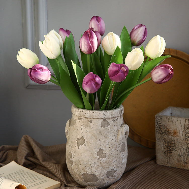 Elegant Artificial Tulip Flowers for Home Decor - Perfect for Tables, Cafes, and Photo Props - Lifelike Floral Arrangements to Brighten Any Space