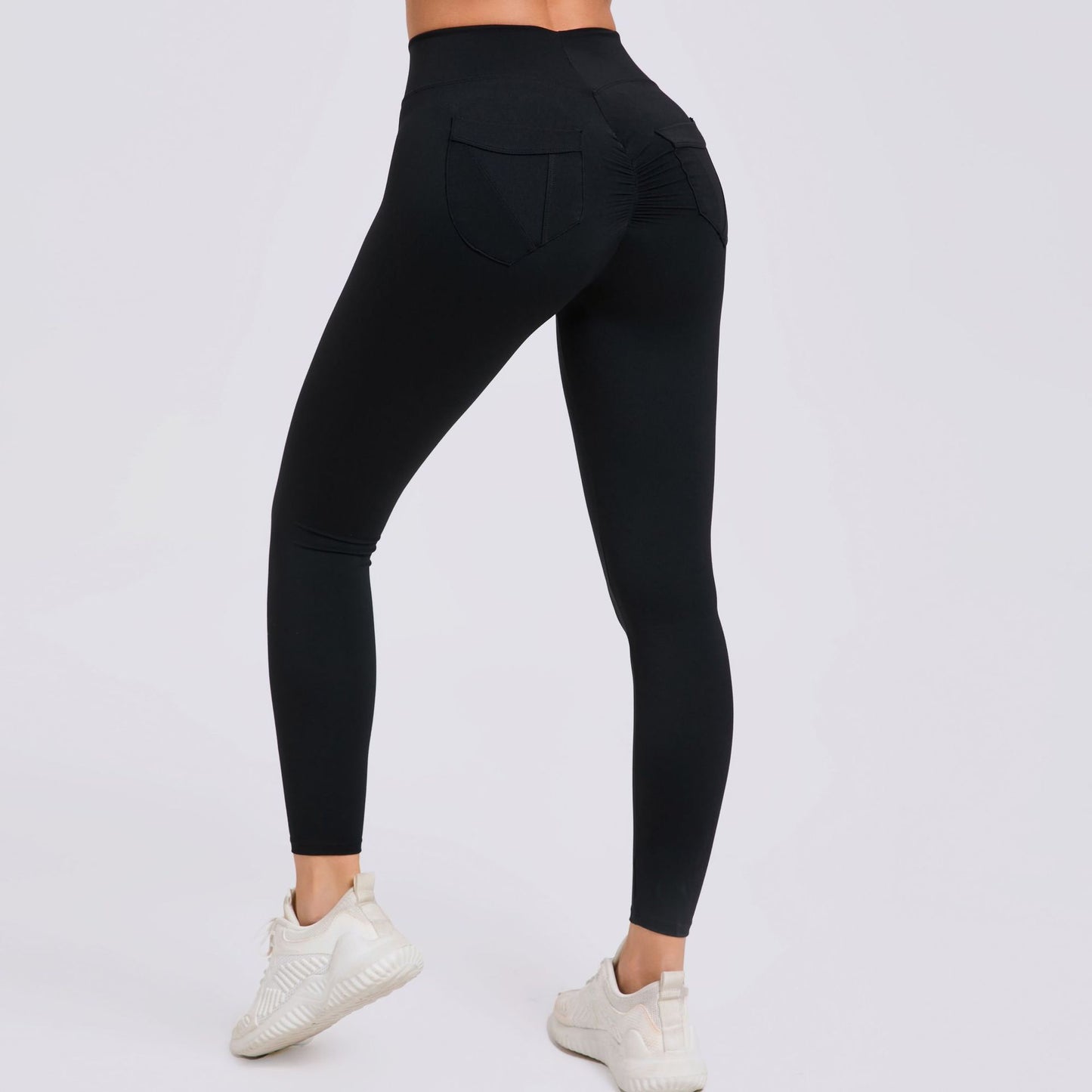 High Waisted Quick Dry Running Leggings with Breathable Pockets for Yoga Gym Workouts and Everyday Comfort