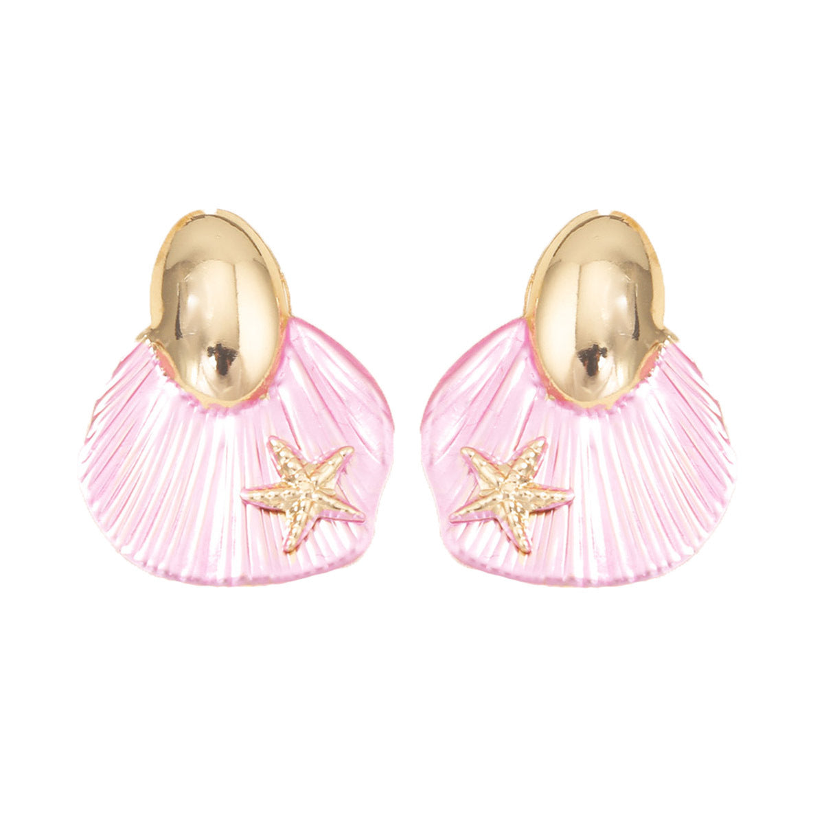 Chic Minimalist Shell Earrings for Women – Sweet Ocean-Inspired Studs Perfect for Any Occasion