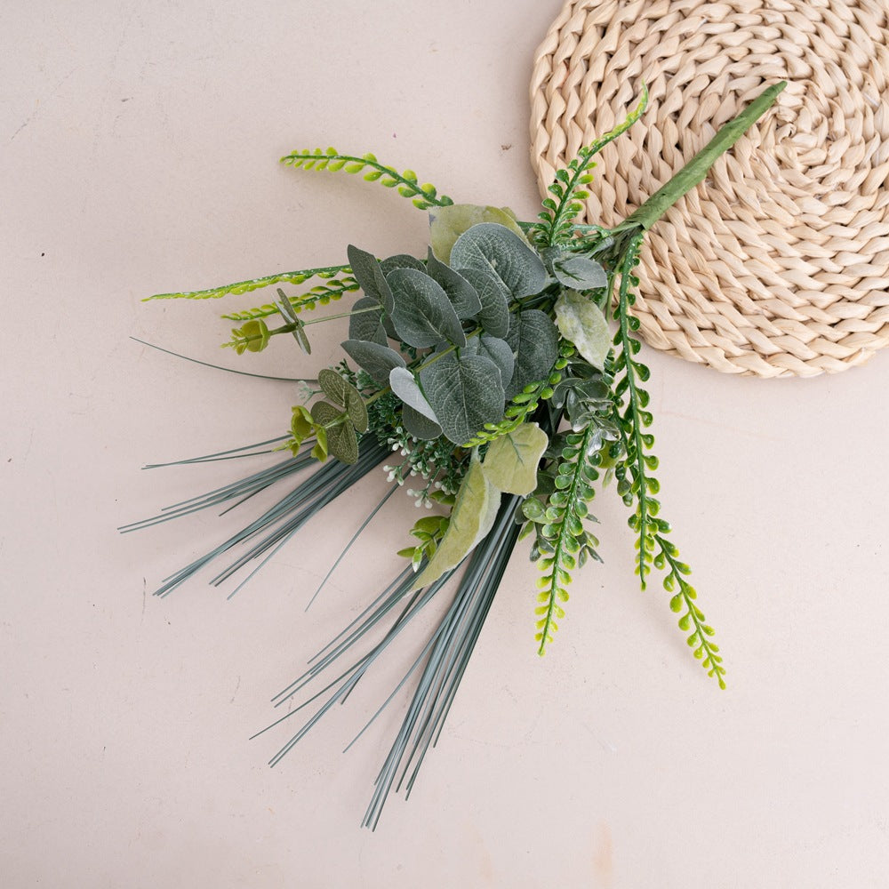 Elegant Artificial Eucalyptus Wedding Bouquet - INS-Style Faux Floral Arrangement for Home Decor - DY1-2503A, Perfect for Bridal Showers, Rustic Weddings, and Stylish Interiors