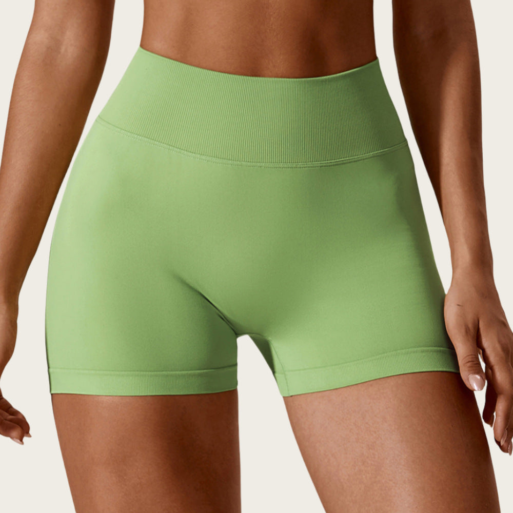 Seamless High Waisted Butt Lifting Breathable Yoga Shorts for Women for Running Fitness and Workout Enthusiasts