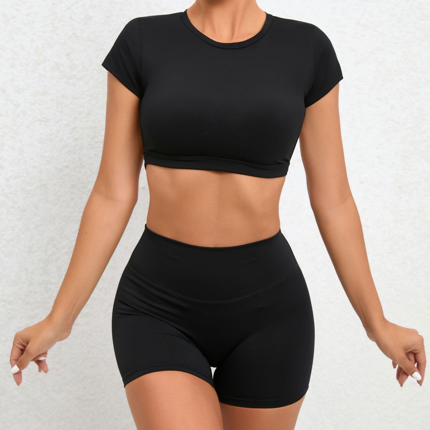 High Waisted Butt Lifting Yoga Set for Women Stretchy Tummy Control Fitness Wear for Quick Drying Comfort and Peachy Curves