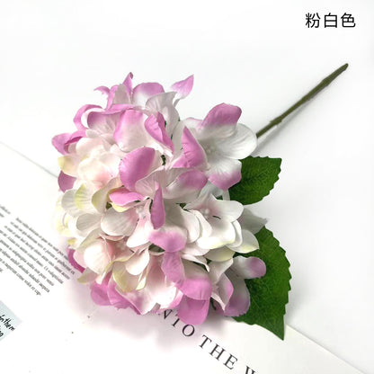 Realistic Rainbow Hydrangea Artificial Flowers - Stunning 3D Silk Floral Decor for Weddings, Events, and Home Decoration