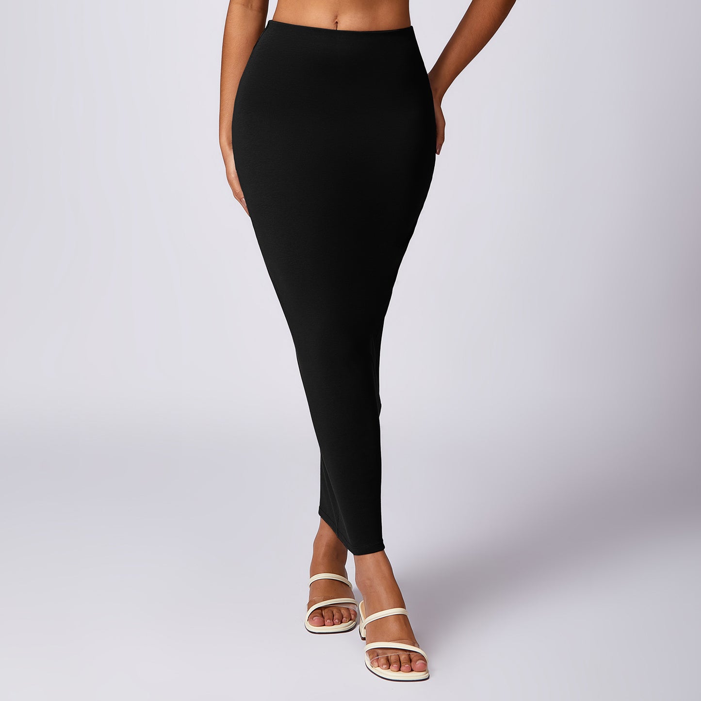 High Waisted Bodycon Midi Skirt for Effortless Elegance Versatile Comfortable and Flattering Fit Style 8713