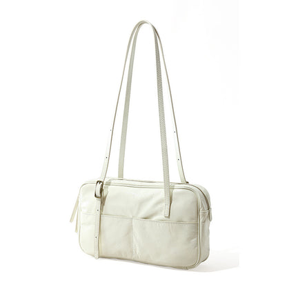 Women's Genuine Leather Tote Bag Large Capacity Waxed Oil Leather Shoulder Bag for Everyday Office Use