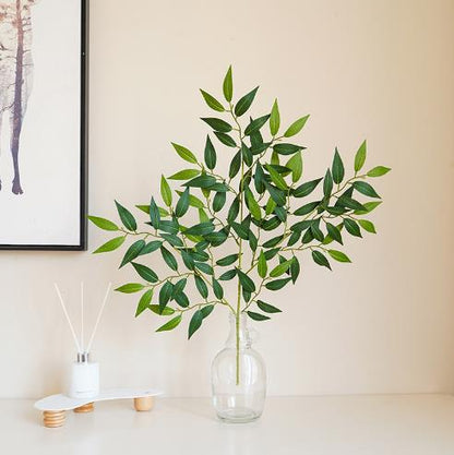 Realistic Potted Silk Plants - Mesquite Tree, Osmanthus, and Willow for Indoor Decor | Perfect for Living Rooms, Photography, and Enhancing Your Home Environment