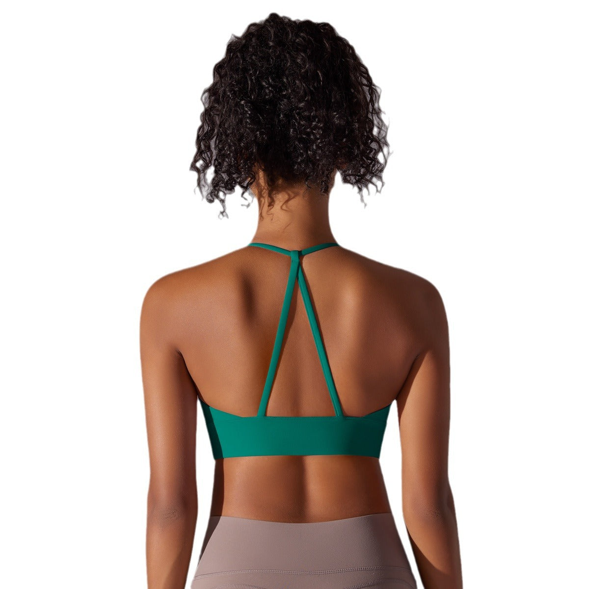 Elevate Your Workout with Our Women's Strappy Back Yoga Bra Triangle Design Supportive Sports Top for Yoga Gym and Everyday Wear